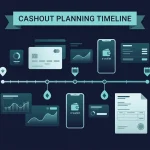 Withdrawal timeline with daily and monthly cashout checkpoints
